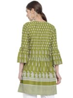 Women's Rayon Floral Printed Short Kurti Tops for Women - Image 4