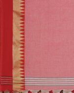 Pure Handloom Jamdhani Bengal Tant Saree - Image 4