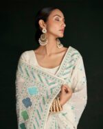 Embroidered Georgette Saree - Image 4