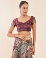 Printed Saree with Tassels - Image 5