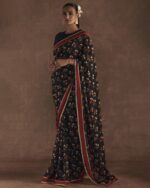 Women Art Silk Saree with Contrast Border - Image 2