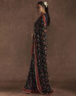 Women Art Silk Saree with Contrast Border - Image 3