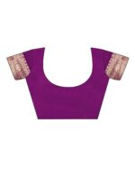 Women Saree with Floral Woven Motifs - Image 7