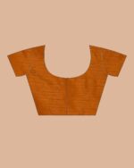 Women Floral Woven Banarasi Saree with Contrast Border - Image 5