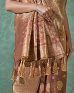 Women Zari Woven Saree with Tassels - Image 5